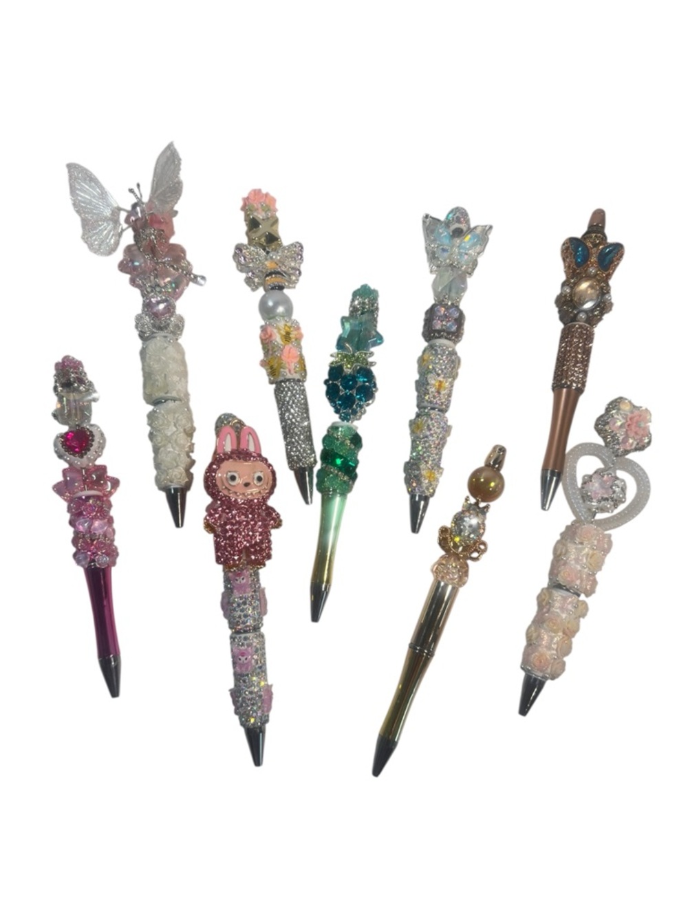 Custom fancy pens with rhinestones these are great gifts hand made